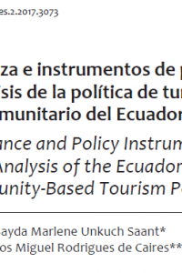 Gobernanza e instrumentos de política: un análisis de la política de turismo comunitario del Ecuador